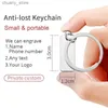 Keychains Lanyards Custom Engraved Keychain Car Name Stainless Steel 개인화 선물 맞춤형 방지 키 체인 링 P009 Y240417