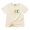 T-shirty T-shirty w standardowej dziecku tshirt biały krótki rękaw Toddler Tee Kid Designer T Shirt Boys Girl