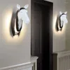Lampade a parete Fratello lampada a cavallo contemporanea personalizzata e creativa soggiorno camera da letto corridoio decorazione corridoio