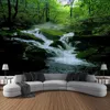 Tapestries Flowing Water Moss Stone Tapestry Wall Art Large Mural Decoration Home Bedroom Living Room