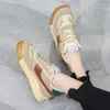 Casual Shoes Women Winter Warm Plush Sneakers Fashion Lace Up Running Leather Water Proof Platform Round Toe Outdoor Cotton