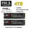 Cartes nouvelles disques durs du dur à disque solide ngff M.2 PCIe 4.0 NVME 2.0 SSD pour le bureau PS5 PC PC