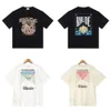 US100% Coton Brand Rhude Fashion T Mens Designer Lettre t-shirts hommes Top à manches courtes de haute qualité Tshirts pour hommes