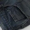 Y2K Blue Denim Shorts Spider Babeb wydrukowano lato luźne swobodne dżinsy moda harajuku hip hop streetwear dla mężczyzn 240412