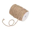 Party Supplies Decoration Twine 100m Längd 3 Strand Fiber Jute Rope Dia 4mm tungt för bröllopsduschar