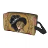 Aufbewahrungstaschen viktorianische Lady Print Toilettenbeutel tragbare Renaissance Angels Kosmetische Make -up -Organisatorin für Frauen Schönheit Dopp Kit Hülle