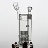 Épaisses pimes en eau de gobelet Matrice stéréo Bubbler Fumer Bong Recycler Recycler Dab Rig avec diffuseur Perc 18 mm Joint