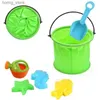 Areia Play Water Fun Beach Toys Buckets Dobring Toys Baldes dobráveis Ferramentas de jardim ao ar livre Ferramentas de jogo de praia Childrens Toys Descontos de verão Y240416