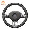 Cubiertas de volante para la cubierta de automóvil de cuero artificial negro para Z4 E85 (Roadster) 2003-2008 E86 (Coupe) 2005 2006 2007-2008