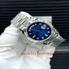 La nouvelle version regarde unisexe blue cadran sapphire verre 36 mm 128239 228238 18k bracelet en acier inoxydable en or