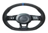 Black Suede DIY Ręcznie szyte kierownicę kierownicy do VW Golf 7 GTI Golf R Mk7 VW Polo GTI Scirocco 2015 20167239062