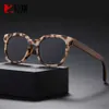 Men's Driving Leopard Print Sunglasses with Polarized Light, Fashionable and Trendy Indoor Sunglasses, Light Colored Glasses for Women