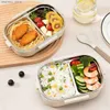 Bento Boxes WORTHBUY 700/900ML 304 Stainless Steel Insulated Lunch Box With Spoon Student Bento Box Portable Thermos Food Storage Container L49