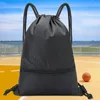 Outdoor Bags Drawstring Backpack Lightweight Basketball Bag Waterproof Gym String Multifunction For Sports School Swimming