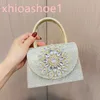 Sac à main de créateur de luxe Sac à bandoulière pour femmes en cristal Perles métalliques étincelantes Sac à ouvertures de sous-bras de diamant Crossbody Foot's Wallet Luxury Shopping 102-1