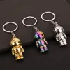 Designer Metal High-End Casual Sense of Astronaut Crafts KeyChain Pendant Modern Minimalistiska bilpar Gift Creative Keychain 2 Pieces Are Mycket bra