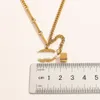 Colar de luxo clássico de pingente geométrico de letra quadrada colar de designer cuba jóias de jóias de jóias de jóias