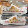 Casual Shoes Doginthehole 3d Animal Guinea Pig Pattern Woman Sneakers Damer Low Top Lace Up Footwear Autumn Canvas