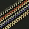 Designer halsbandstillbehör Set Color Diamond Geometric Square Kuba Chain Halsband Överdriven herrguldkedja