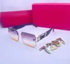 2024ホットニューラグジュアリーデザイナーブランドスクエアサングラスデザイナーサングラス高品質の眼鏡女性メンズメガネレディースサンスガラスUV400レンズユニセックスBox7297