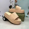 Designer Sandaler Luxury Shoes New Style Slipers Slide Macaron Tjock Bottom Non-Slip Soft Bottom Fashion House Slipper Women Wear Beach Flip-Flops
