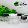 Bouteilles de rangement 1PCS 15G / 30G / 50G VERRE EN VERRE EN VIE VIDE REMPLILLABLE VELLE VIE VACE CRAM CRAME POT LOTION FIALS