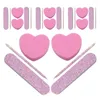 Kit per nail art buffer strisce blocchi a forma di cuore bastoncini kit strumenti file di lucidatura file buffer fai -da -te