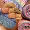 1 roll Gradient Color Mohair Yarn Knitted Wool Crochet DIY Winter Warm Hand Woven Sweater Scarf blanket Blend 240411