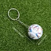 Keychains 1PC PU Couro Couro Chave -chave Menina Mulheres fãs de futebol Pingente de chaveiro Ring Anel Acessórios de presentes