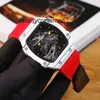 Men Watch Mechanical High-end Superclon Man rm27-02 Fashion watch Tourbillon Hollow Out Rm27-02 Movement Swiss Brand Wristwatch