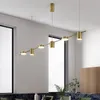 Strisce di luce a sospensione minimalista moderna Lampada sospesa Lumo Luxelier Lighting Freet per studiare da tavolo sala da pranzo a barre da bar