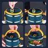 Bento Boxes 1-4Layer Rostfritt stål Bento Box Set Cartoon Child Adult School Office Food Storage Container Outdoor Camping Picnic Lunch Box L49