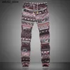 Men's Pants 2024 new summer spring and autumn mens floral prints jogger mens casual summer pants mens sports pants linen pants mens Trouser Q240417