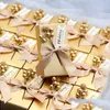 Favor Holders Gold Red Square Wedding 13x8x3.5cm Box Chocolate Party Candy Boxes Bridal Shower Baby Birthday Festival Package Drop D DH2VL