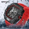 Polshorloges Sanda Square Shi Ying Luminous Calendar Fashion Casual Men's Watch Hollow Cool