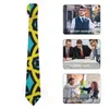 Bow Ties Colorful Geo Print Tie Résumé Cercles de mariage Party Neck Retro Casual for Adult Matter Collar Coldie Gift