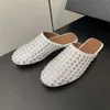 Designer sandals Donne Gaoding Gaoding Alas Alas Acqua Diamond Scheroni Piccole in pelle Design Round Head Baotou Flat Back Slifori Slipisti Scarpe Muller For Women