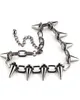 Stucchette d'argento vintage Studie rivetti Punk Goth Necklace Pendant Charms CHOKER COLLAR COLLACE GIETTÀ FASCIFICA DI FASIONE DONNE GIFTS3328124