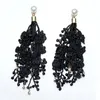 Dangle Earrings Lace Drop Crystal Fashion Jewelry Long Tassel Simulated Pearls For Women Wholesale