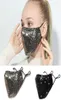 US Stock Fashion Bling 3D Washable återanvändbar mask PM25 Sun Color Gold Elbow paljetter Shiny Face Cover Mount Masks Antidust Mouth M4928680