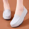 Casual Shoes Air Cushion In Spring And Summer Women's Soft Soles Breathable Thick Comfortable Small White