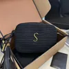 Hot Fashion Bag Designer Cleo Cross Body Fringe Camera Bag Straw Leather Clutch Bag Luxe handtas Sling Travel Bag -band