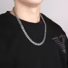 designer halsband kubansk halsband tjock kedja titan stål jord cool minimalistisk studentpar trendiga män kvinnor inte bleknar kedja punk hip-hop cool