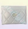 7A Kvalitetsdesigner Wallets Lambskin -mynt Purses Luxury Caviar Card Holder Womens äkta läderplånbok MAN Korthållare CA2191843