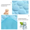 Hundkylningsmatta Summer Pad Pet Bed for Dogs Cat Filt Soffa Breattable Washable Supplies Accessories 240426