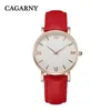 Cagarny Women Designer Fashion Watches Watches Watch Wather Leather Strap Gold Relojes de Marca Mujer