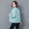 Women's Trench Coats 2024 Autumn Winter Jacket Women Down Cotton Add Thick Short Korean Version Loose Leisure Wild Female Parka Outcoat