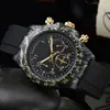 Wrist Watches for Men 2024 Mens Watches All dials work Quartz Watch High Quality Top Luxury Brand Chronograph Clock Fashion Rol Rubber Strap montre de DAYT Type