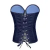 Summer Denim Rignestone Cramed Sexy Woman Top avec des tasses Push Up Camisole Bustier Corset Femme Performance Ropa Mujer Crop Top 240408