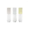 Bottiglie di stoccaggio vuoto 5 ml labbro lip gloss bacchetta di bacchetta di plastica Pentagono contenitori cosmetici ricaricabili pacchetti di rossetto 25 pezzi/lotto